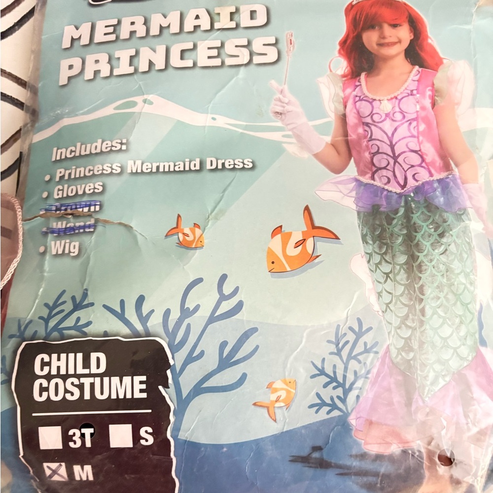Mermaid Princess Costume for Kids - Pink and Green